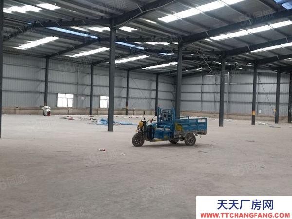 一層鋼構廠房，進出車輛方便，可生產可倉儲