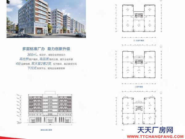 長沙市長沙區自貿創新中心，獨棟分層廠房火熱出售，價格位置片區