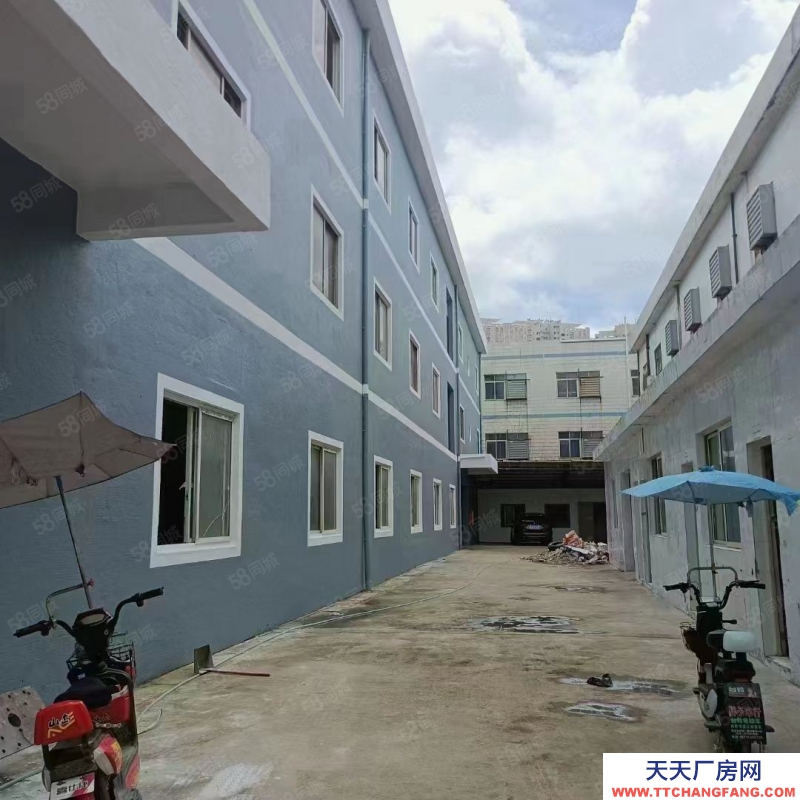 (出租) 東莞獨院廠房出租，長安鎮(zhèn)宵邊全新小獨院3層4000平帶地坪漆廠房