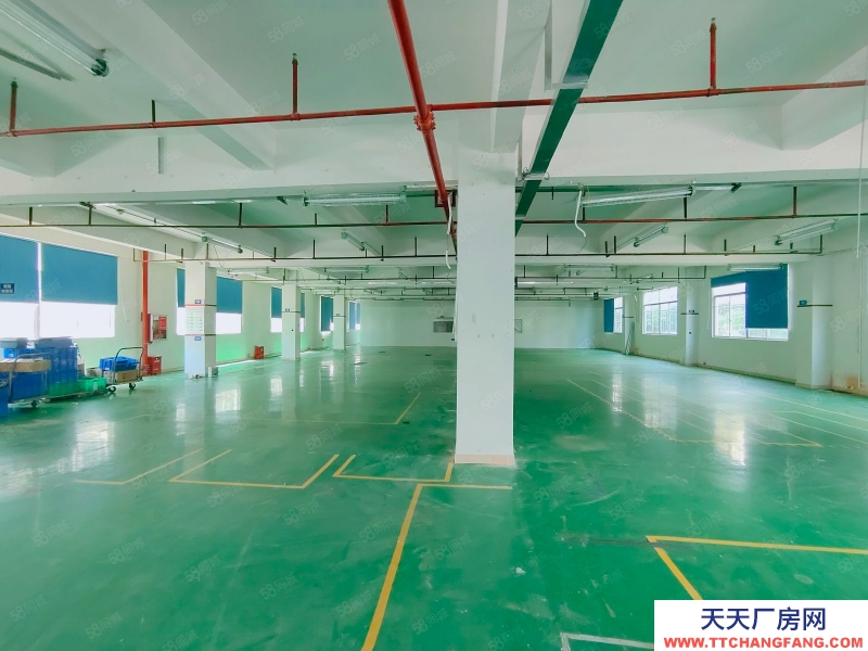 (出租) 深圳龍崗精裝修！5百平起分租平湖工業園樓上2千平廠房倉庫出租車位充足