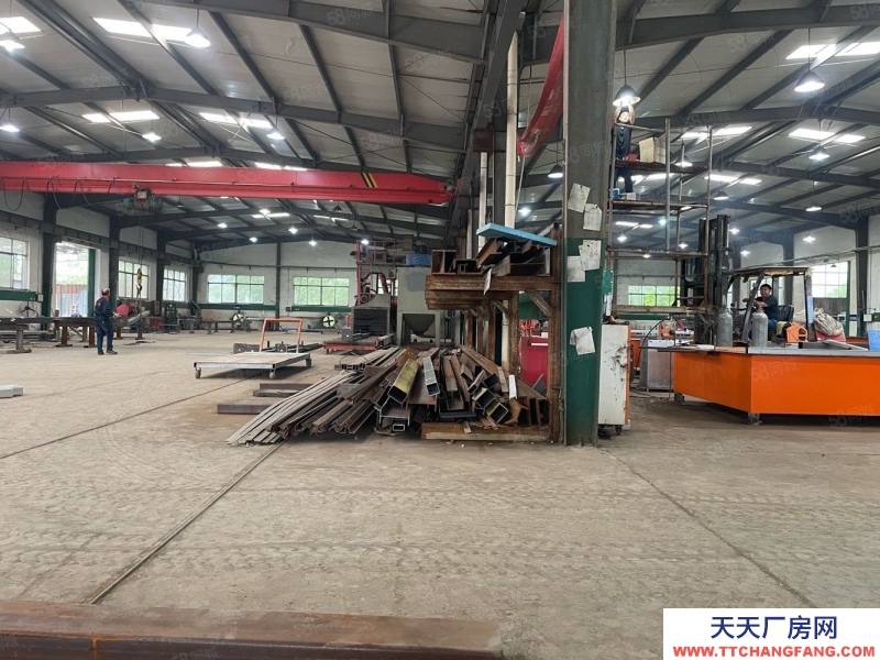 (出租)宣城廣德縣 獨棟單層框架廠房帶3噸行車 電力充足 大車易進出 適合機加工