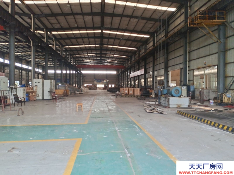 新都園區5100平鋼結構廠房，10噸航車兩部，有空壩