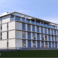 獨棟雙拼廠房，小面積戶型。