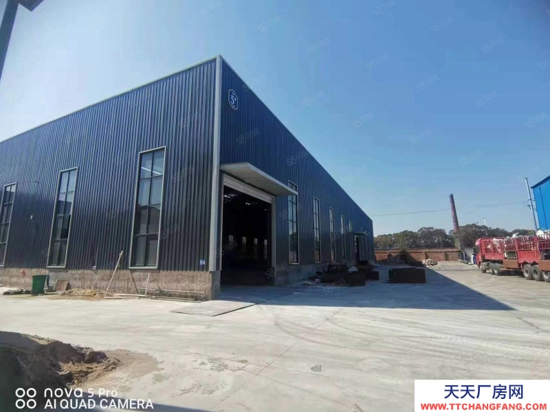 (出租)南通如東新店單層鋼結構廠房出租，有油漆環評適合家具