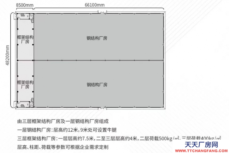首付30%,50年產權，組合型定制廠房