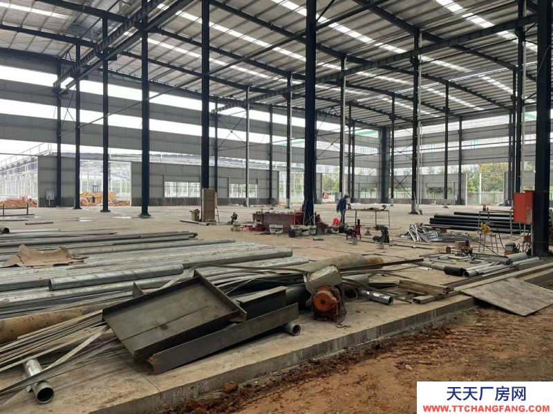 邛崍市食品產業園區標準鋼結構2500平廠房出租可分租