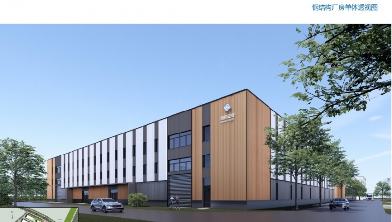 2.5層標準框架廠房首高8.1米,柱距跨度大,生產辦公均宜,可隔層可定制,環評