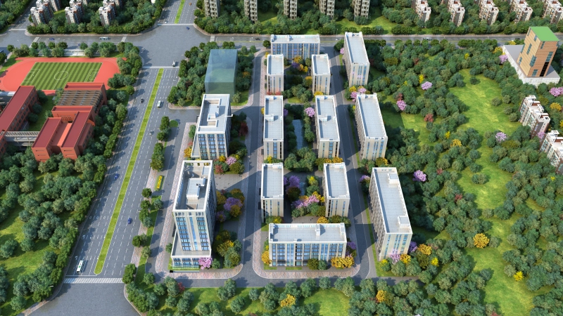 【屋頂2m超高女兒墻，打造企業家的私人花園】